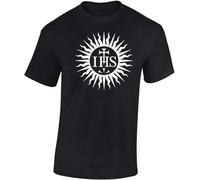 HE&HONP Jesuit Order Mens t Shirt Men Jesus Church Catholic Society of God Christ Men's Women's Manches Courtes(XX-Large)