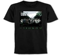 HE&HONP Lost Cast and Numbers Dharma Initiative Mens T-Shirt Slogan Geek TV Show Manches Courtes(3X-Large)
