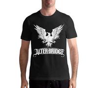 HE&HONP mixia Sportswear Men's Short Sleeve Shirt, Alter Bridge Men's Adult Short-Sleeve T Shirt Manches Courtes(XX-Large)
