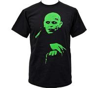 HE&HONP Nosferatu Mans Black UV Green Printed Mens T Shirt Vampire Horror Goth Punk Manches Courtes(3X-Large)