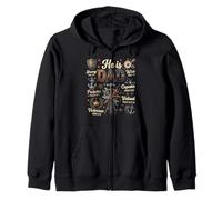 He is Dad Bible Verse Strong Wise Christian Father's Day Sweat à Capuche