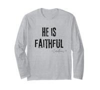 He is Faithful 1 Corinthiens 1:9 Bible Faith Hope Trust Manche Longue