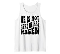 He is Not Here he Has Risen. Christian Men, Women & Kids Débardeur