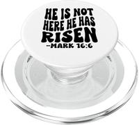 He is Not Here he Has Risen. Christian Men, Women & Kids PopSockets PopGrip pour MagSafe