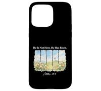 He is Not Here He Has Risen Matthew 28-6 - Chrétien de Pâques Coque pour iPhone 15 Pro Max