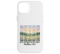 He is Not Here He Has Risen Matthew 28 6 Verse de la Bible Jésus Coque pour iPhone 14 Plus