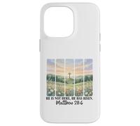 He is Not Here He Has Risen Matthew 28 6 Verse de la Bible Jésus Coque pour iPhone 14 Pro Max