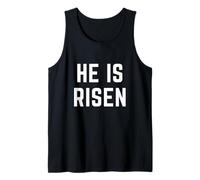 He is Risen Christian Apparel Easter Faith Jésus Débardeur
