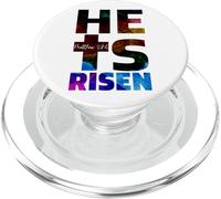 He is Risen Décoration de Pâques Jour de la Résurrection Chrétien PopSockets PopGrip pour MagSafe