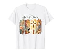 He is Risen Happy Easter Day Christian Jésus Church Faith T-Shirt