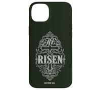 He is Risen Matthew 28:6 Croix chrétienne de Pâques Coque pour iPhone 14 Plus