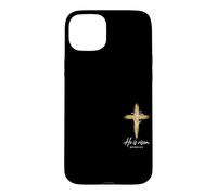He is Risen Matthew 28:6 Croix chrétienne de Pâques Coque pour iPhone 15 Plus