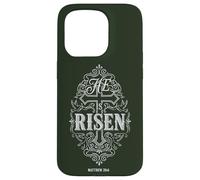 He is Risen Matthew 28:6 Croix chrétienne de Pâques Coque pour iPhone 15 Pro