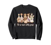 He is Risen Silly Goose- Canard de Pâques Sweatshirt