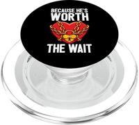 He is Worth The Wait Husband Boyfriend Prisoner Détenu PopSockets PopGrip pour MagSafe