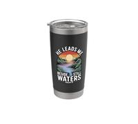 He Leads Me Beside Still Waters Gobelet isotherme en acier inoxydable double paroi