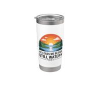 He Leads Me Beside Still Waters Gobelet isotherme en acier inoxydable double paroi
