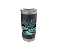 He Leads Me Beside Still Waters Gobelet isotherme en acier inoxydable double paroi