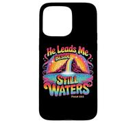 He Leads Me Beside Still Waters Psaume 23:2 Coque pour iPhone 15 Pro Max