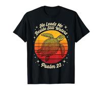 He Leads Me Beside Still Waters Psaume 23 Christian Faith T-Shirt