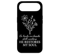 He Leads Me Beside Still Waters Psaume 23 Citation des Écritures Coque pour iPhone Air