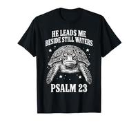 He Leads Me Beside Still Waters Psaume 73 T-Shirt