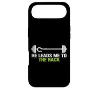 He Leads Me to The Rack Haltérophilie Powerlifting Lifter Coque pour iPhone Air