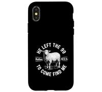 He Left The 99 to Find Me Matthew 18:12-14 Bible Verse Coque pour iPhone X/XS