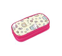 He-llo Ki-tty Durable Pen Pencil Case Big Storage Pen Pouch Bag for School Supplies Office College Teen Girls Adults