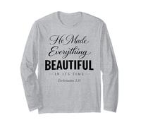 He Made Everything Beautiful in Its Time Ecclesiaste 3:11 Manche Longue