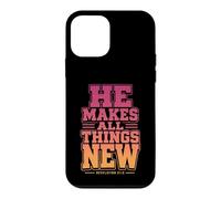 He Makes All Things New Revelation 21 5 Verse biblique Coque pour iPhone 12 Mini