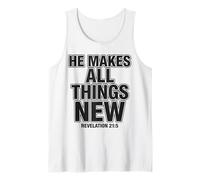 He Makes All Things New Revelation 21 5 Verse biblique Débardeur