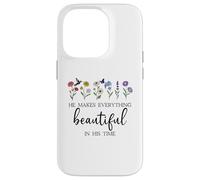 He Makes Everything Beautiful in His Time Here I Am Send Me Coque pour iPhone 14 Pro