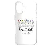He Makes Everything Beautiful in His Time Here I Am Send Me Coque pour iPhone 17