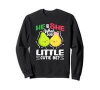 He Or She What Will Our Little Cutie Be Gender Reveal Poires Sweatshirt
