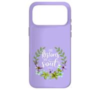 He Restores My Soul Bible Verse Psalm 23 3 Floral Wreath Coque pour iPhone 17 Pro Max