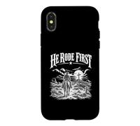 He Rode First prière à la Croix, Chemise de Dieu de la Foi Coque pour iPhone X/XS