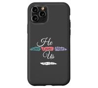 He Sees Loves Hears Us Psalm 116:1-2 Color Splashes Coque pour iPhone 11 Pro