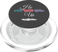 He Sees Loves Hears Us Psalm 116:1-2 Color Splashes PopSockets PopGrip pour MagSafe