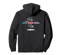 He Sees Loves Hears Us Psalm 116:1-2 Color Splashes Sweat à Capuche