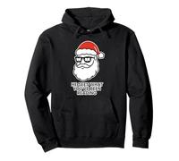 He Sees What You've Been Reading Book Lover Funny Santa Sweat à Capuche