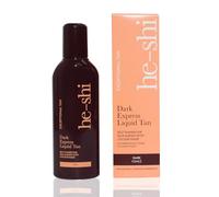 He-Shi Autobronzant Express Instant Fake Tan Liquid - Formule naturelle foncée à séchage rapide avec odeur tropicale - Végétalien et sans cruauté envers les animaux - Brillance bronzante foncée (150