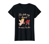 He Stole My Heart So Now I'm His Valentine nouveauté T-Shirt