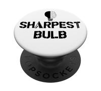 He Was Never the Sharpest Bulb Not the Brightest Tool Funny PopSockets PopGrip Adhésif