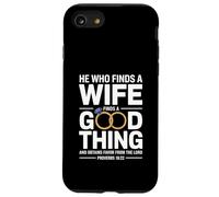 He Who Finds A Wife Christian Bible Verse Religious Sayings Coque pour iPhone SE (2020) / 7 / 8
