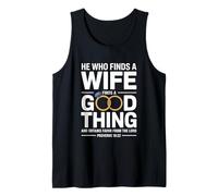 He Who Finds A Wife Christian Bible Verse Religious Sayings Débardeur