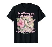 He Will Cover You with His Feathers Verset biblique Colibri T-Shirt