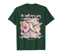 He Will Cover You with His Feathers Verset biblique Colibri T-Shirt
