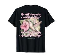 He Will Cover You with His Feathers Verset biblique Colibri T-Shirt
