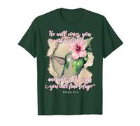He Will Cover You with His Feathers Verset biblique Colibri T-Shirt